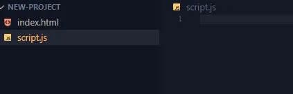 exemple de code dans visual studio code créer un fichier js