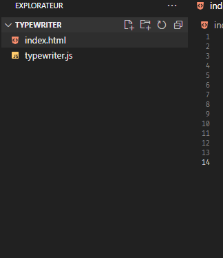 visuel creation projet dans visual studio code