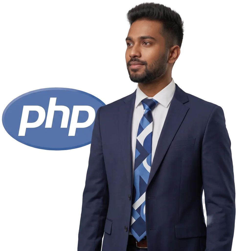 Php jeune homme qui apprenda coder en php